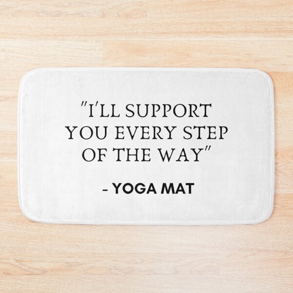 Item preview, Yoga Mat Quote designed and sold by FernwehTrail.