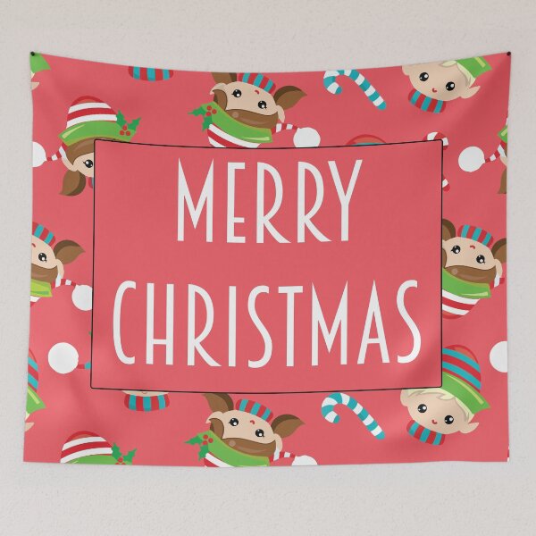 Item preview, Merry Elf Christmas designed and sold by Julianadieyi.