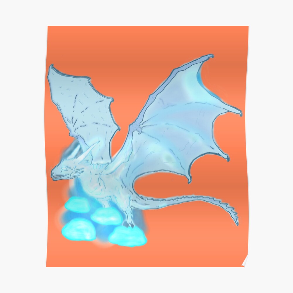Frost Dragon Illustration Mask By Spiritheal Redbubble - water dragon wings roblox get roblox gift card