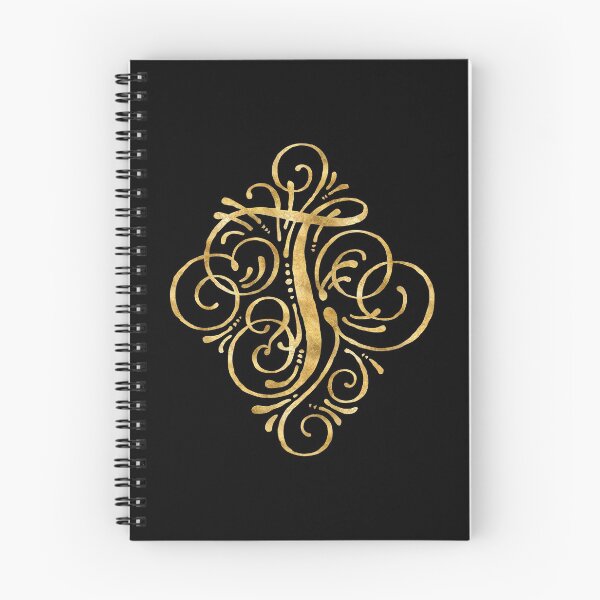 Item preview, Golden Caligraphy Letter T designed and sold by junkydotcom.