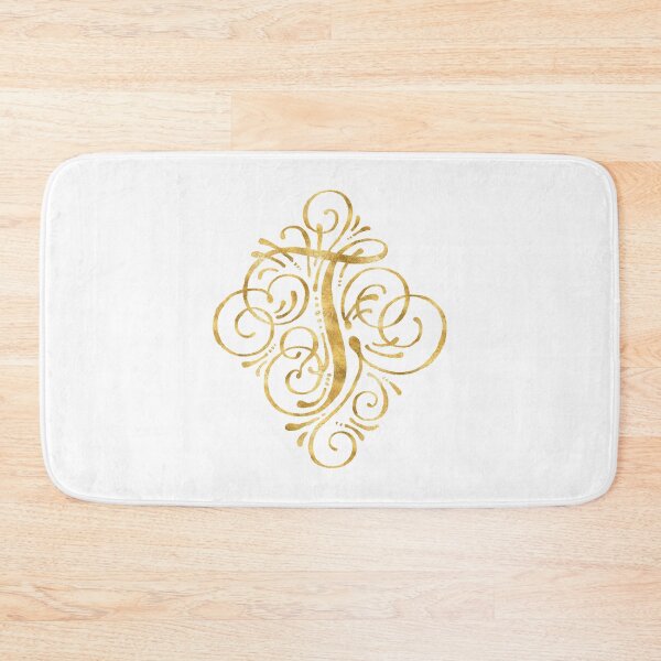 Item preview, Golden Caligraphy Letter T designed and sold by junkydotcom.