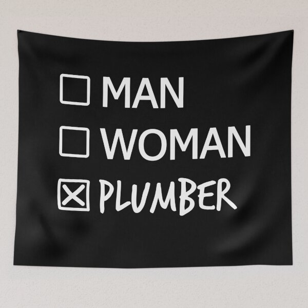 Item preview, Man Woman Plumber designed and sold by color-garden.