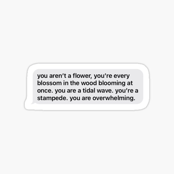 Item preview, helnik blooming quote text designed and sold by audreyzane.