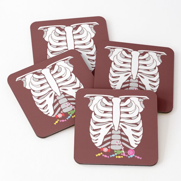 Item preview, Skeleton Candy Ribcage Shirt,Skeleton Candy Ribcage X-Ray Halloween T-shirtColor Gift Father Pregnancy Cute Funny Couples Costume College Scary Sweet, designed and sold by Ornuma.