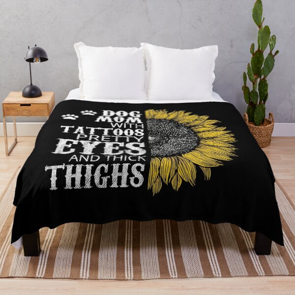 Item preview, Funny Dog Mom with Tattoos Pretty Eyes and Thick Thighs designed and sold by shirti.