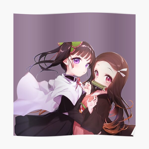 Póster «Young Nezuko y Kanao - Demon Slayer» de Kami-Anime | Redbubble