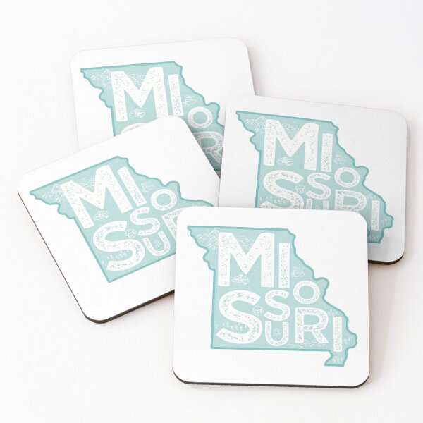 Item preview, Missouri Map Typography Blue designed and sold by HelloGentry.