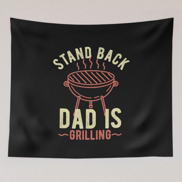 Item preview, Stand Back Dad Is Grilling Vintage BBQ Lover Funny Fathers Day Gift For Guys designed and sold by alenaz.