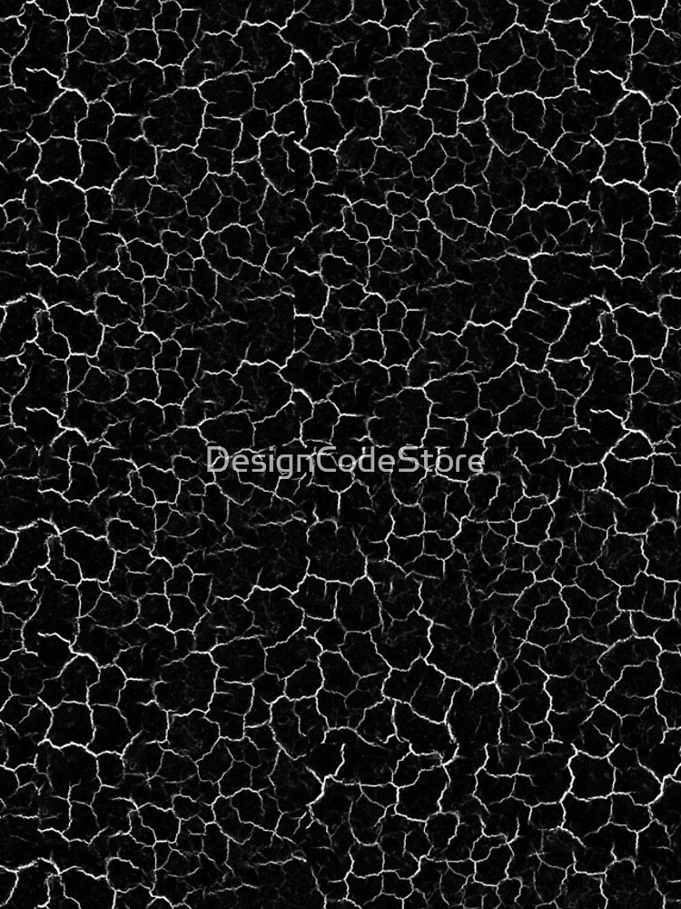 Thumbnail 4 of 4, iPhone Case, Black Cracked Pattern designed and sold by DesignCodeStore.