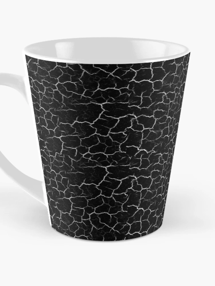 Thumbnail 3 of 4, Coffee Mug, Black Cracked Pattern designed and sold by DesignCodeStore.