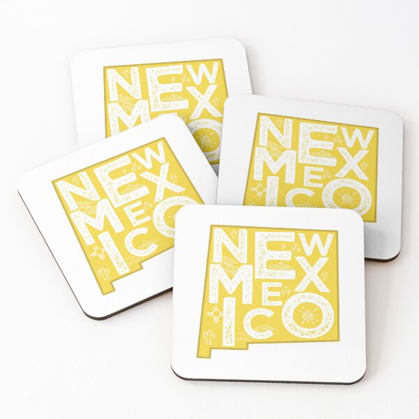 Item preview, New Mexico Map Typography Gold designed and sold by HelloGentry.