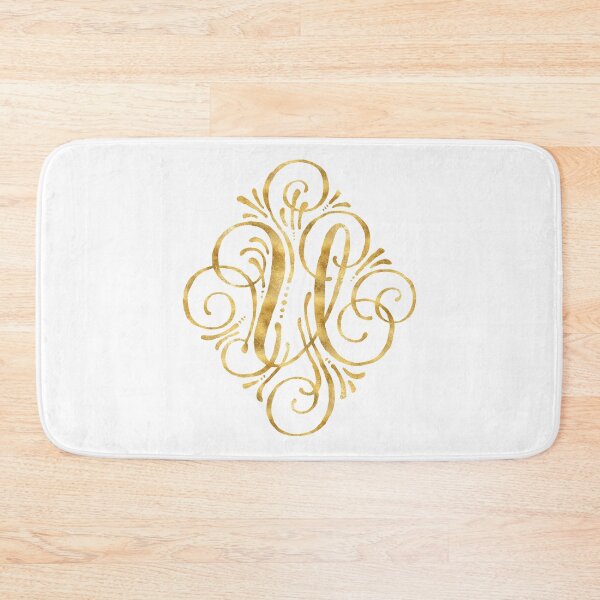 Item preview, Golden Caligraphy Letter U designed and sold by junkydotcom.