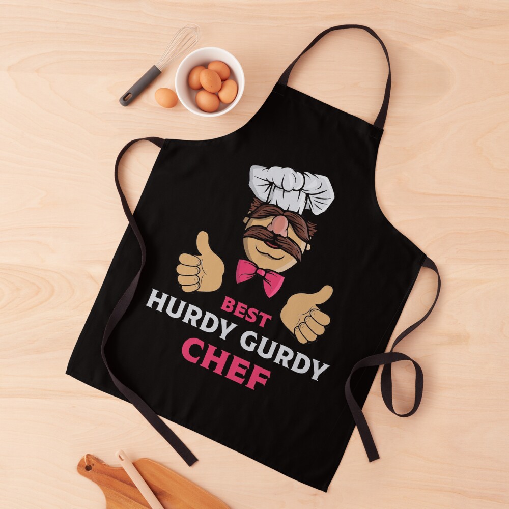 What Der Verk Hurdy Gurdy Bork Bork Microwave Chef - Bad Cook Apron Gifts - Lazy Cooks - Funny Swedish Chef Apron