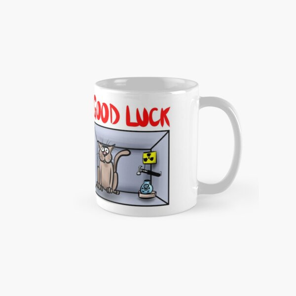 Schrodingers Cat Good Luck Chemistry Cartoon Classic Mug