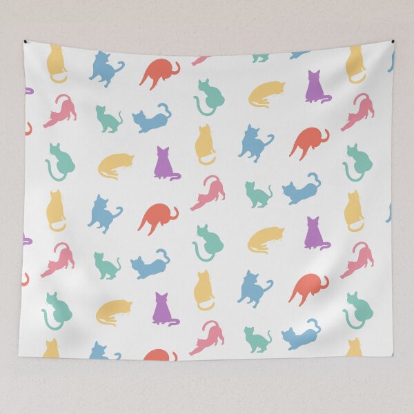 Item preview, Colorful Cat Pattern designed and sold by AnyLeck.