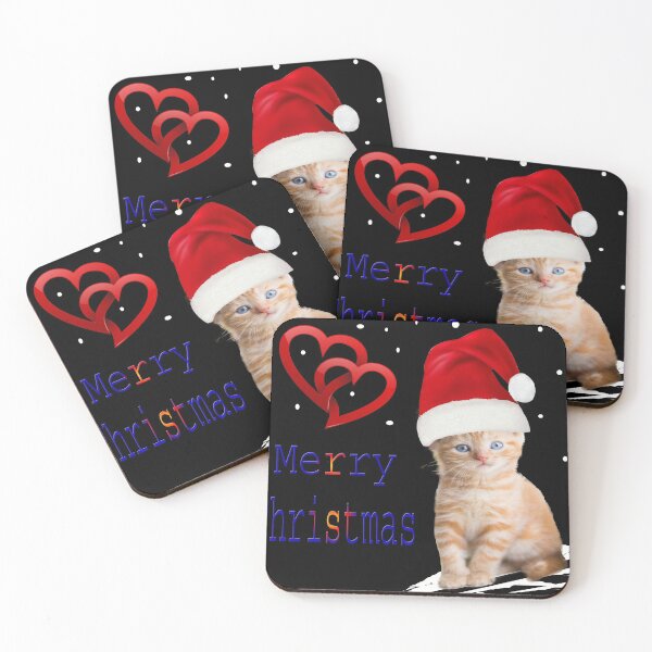 Artikelvorschau, Frohe Weihnachten Kunst für Katzenliebhaber entworfen und verkauft von Rubel's Design.