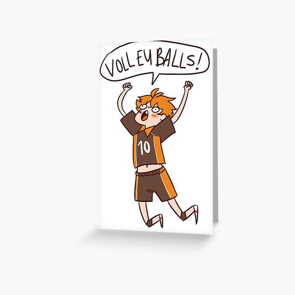 HAIKYUU HINATA SHOUYOU VOLLEYBALLS Greeting Card