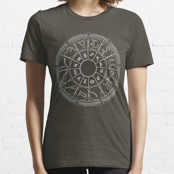 peut-être que l'astrologie n'est pas si impossible. (Les glyphes utilisés sont les glyphes des constellations représentées par les signes du zodiaque.) T-shirt essentiel
