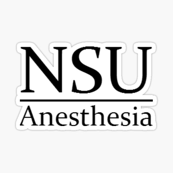 Item preview, Basic NSU Anesthesia designed and sold by Tolse.