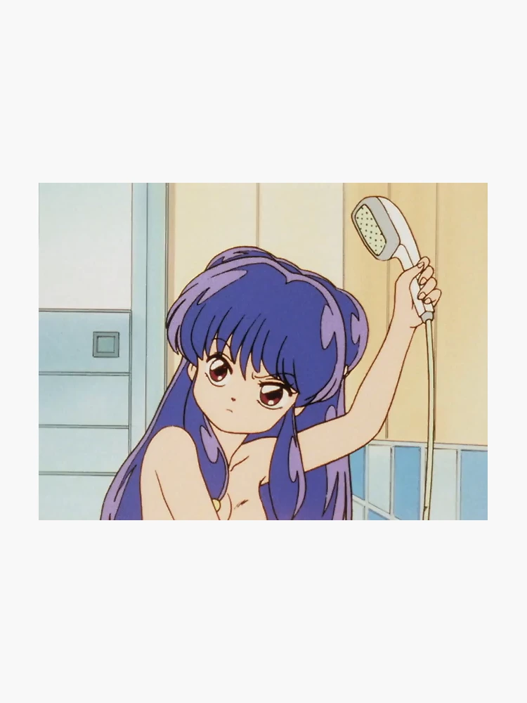 Ranma 1/2 Shampoo Shower Aesthetic vaporwave | Sticker