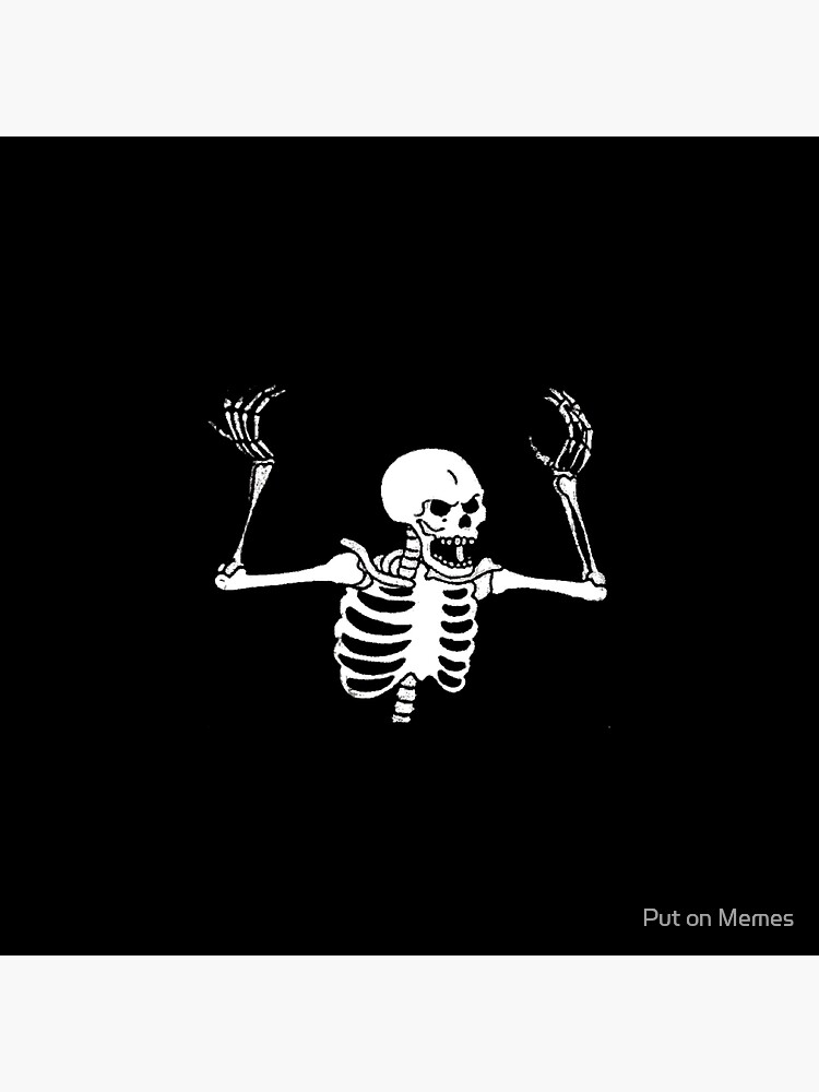Black and white, skeleton and funny -, Skeleton Meme HD phone wallpaper |  Pxfuel