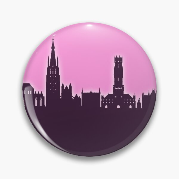 Item preview, Bruges Belgium Skyline designed and sold by ArtPrints.