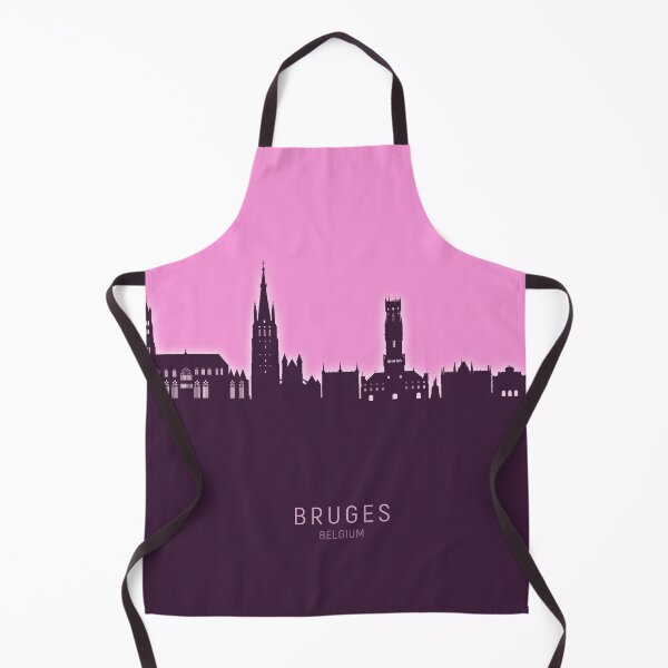 Aperçu de l'œuvre Bruges Belgium Skyline créée et vendue par ArtPrints.