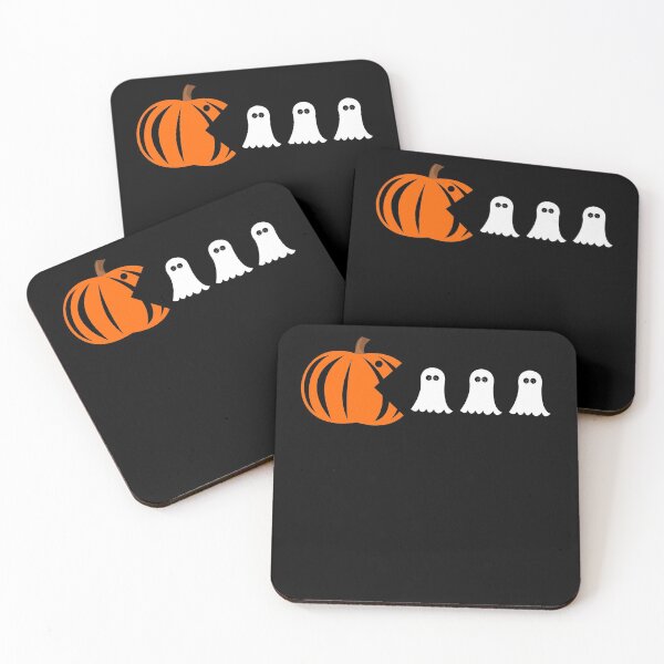 Item preview, Pumpkin Eats Ghosts Gaming Halloween Party 8 bit designed and sold by DerNerd.