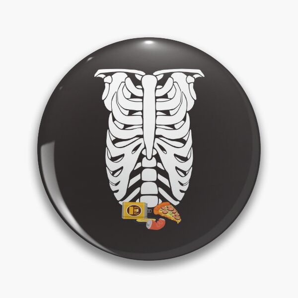 Item preview, Beer & Pizza Skeleton Ribcage Shirt,Beer & Pizza Skeleton Ribcage Halloween Costume T-shirt Tshirt Tee Shirt Gift Father Pregnancy Xray Junk Food Funny Couples College Joke Dad designed and sold by Ornuma.