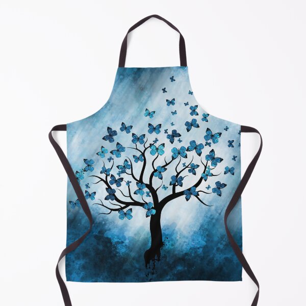 Item preview, Butterfly Tree - Blue Marble Mist designed and sold by k9printart.