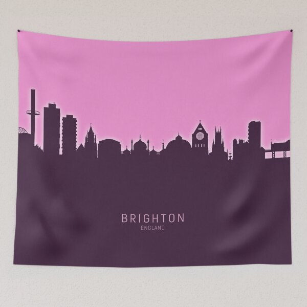 Item preview, Brighton England Skyline designed and sold by ArtPrints.