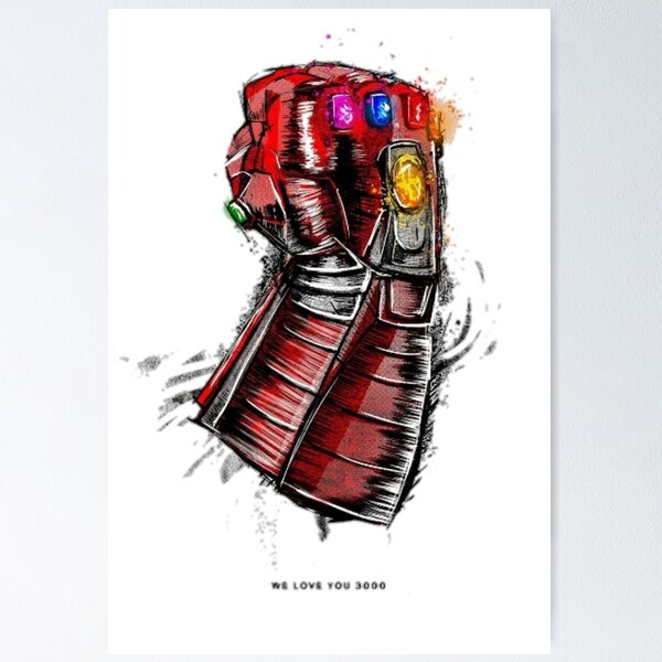 Poster Marvel Retro - The Infinity Gauntlet, Wall Art, Gifts & Merchandise