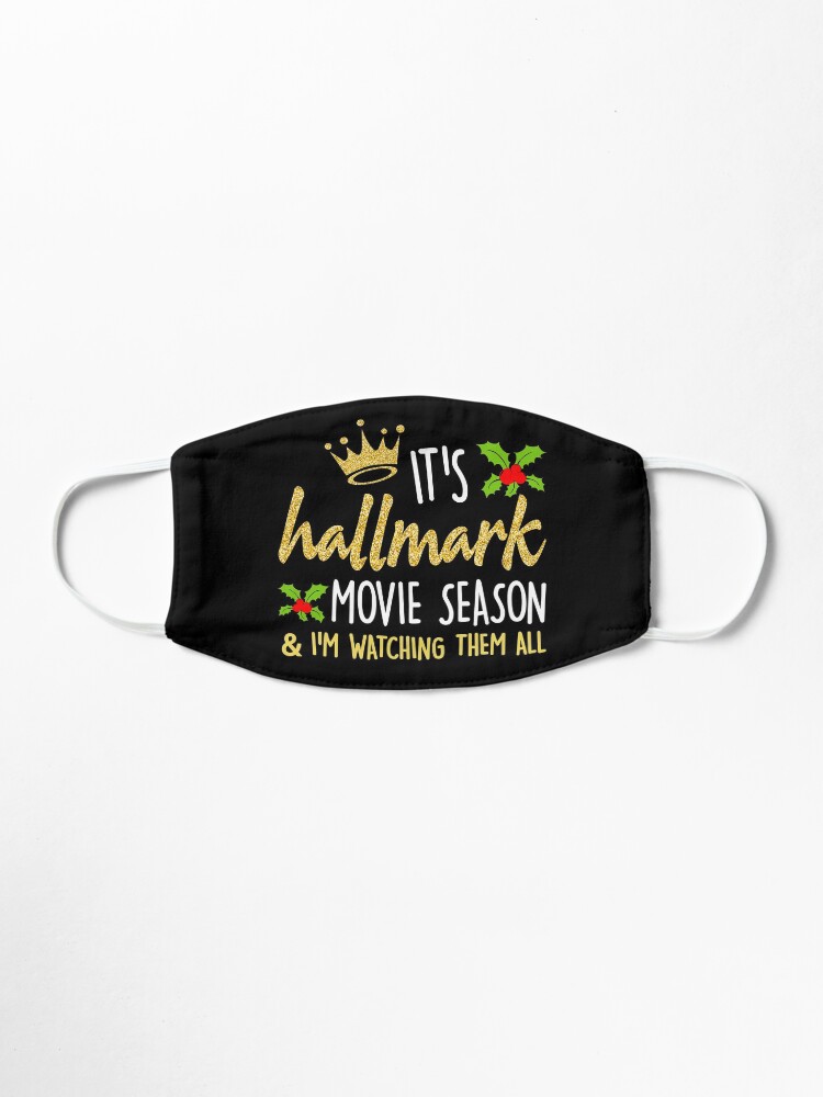Alternate view of Merry Christmas Shirt Hallmark movies Season, Hallmark Christmas Movie for Womens Mask