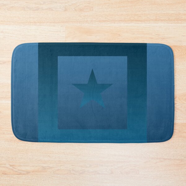 Item preview, Central star motif within a frame on a gradient deep turquoise background  designed and sold by PetaJaneHome.