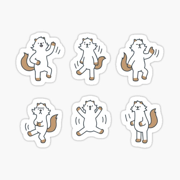 Dance Party Moo Sticker