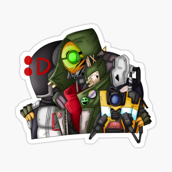Item preview, Borderlands Zer0, Fl4k and Claptrap designed and sold by CaptainShivers.