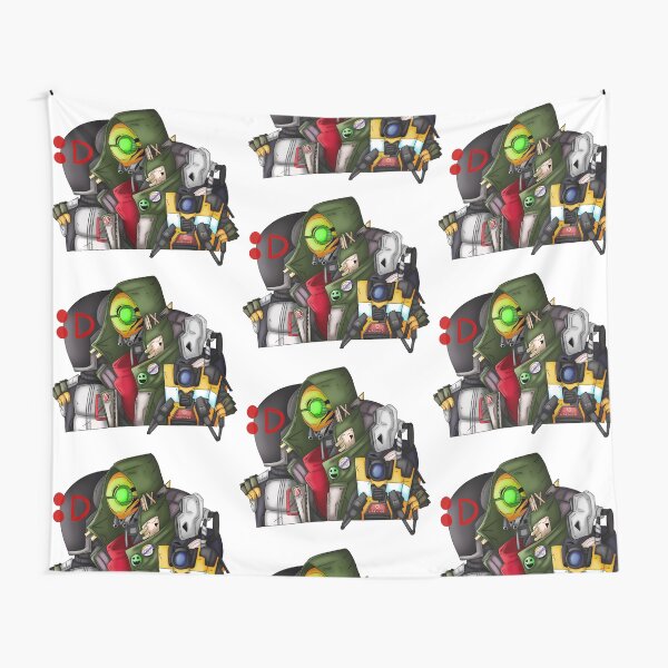 Item preview, Borderlands Zer0, Fl4k and Claptrap designed and sold by CaptainShivers.