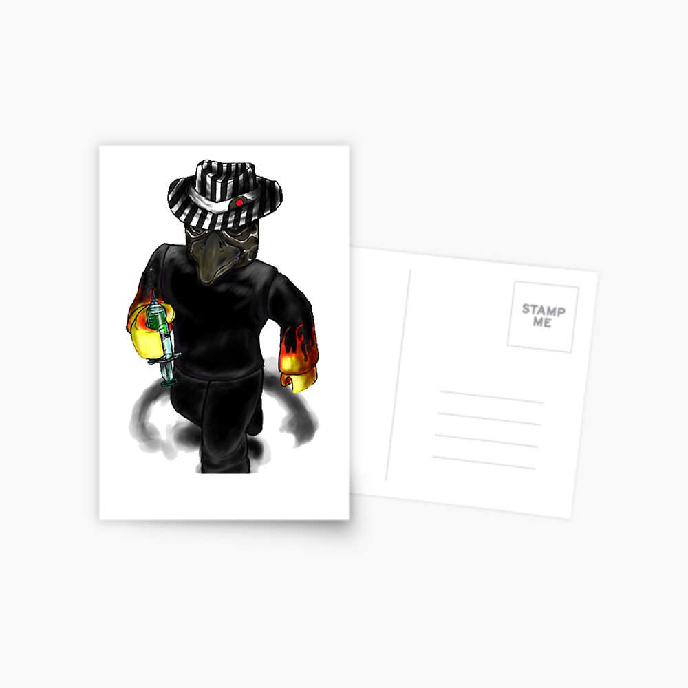 Plague Doctor Blox Postcard By Redbubble - roblox plague doctor clothes