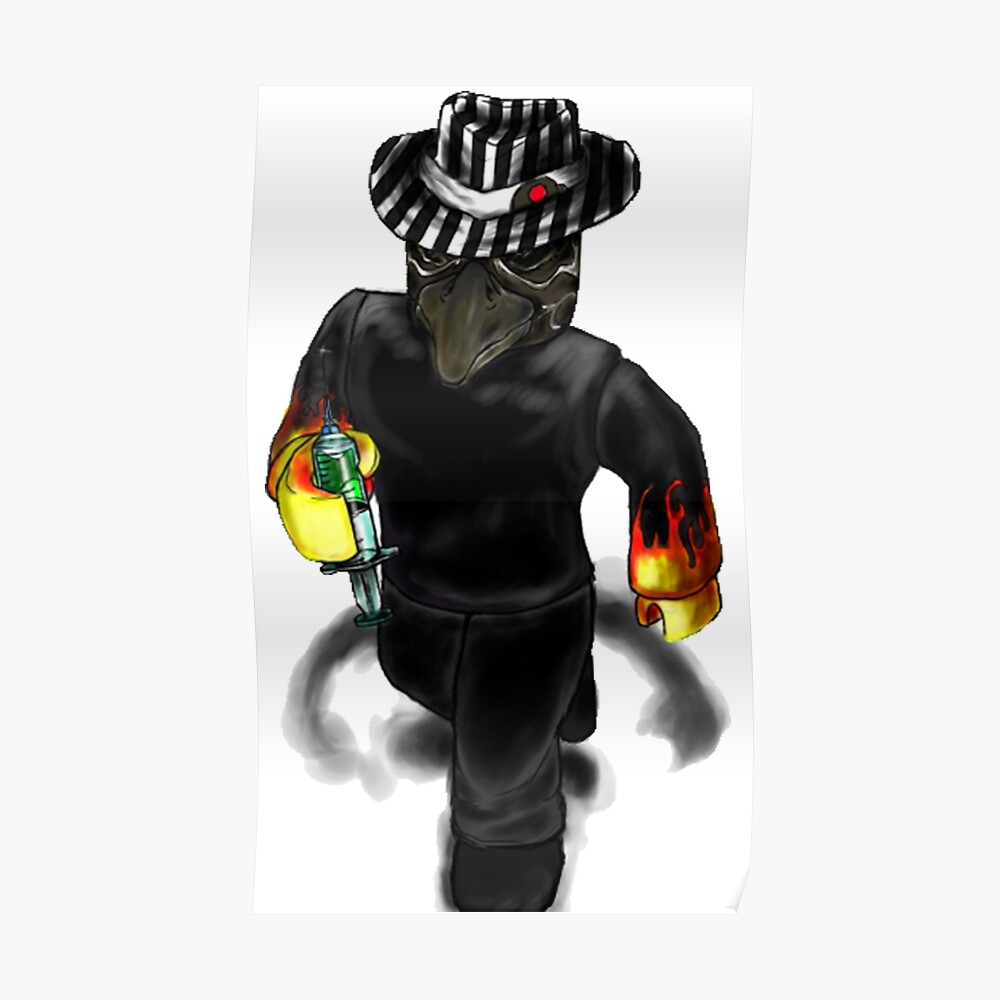 Plague Doctor Blox Poster By Pengu8 Redbubble - 