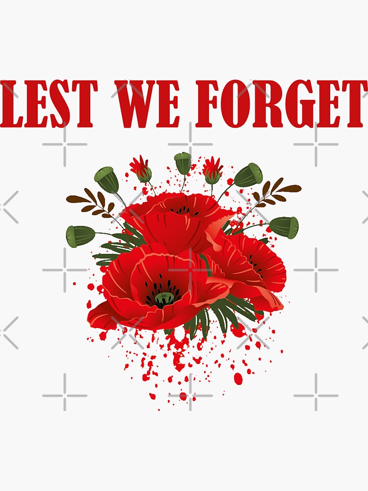Discover Lest We Forget Remembrance Day soldier Sticker
