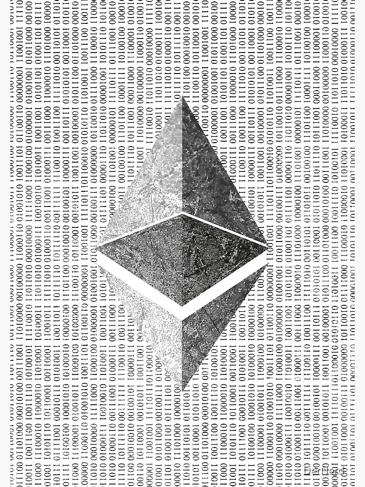 Thumbnail 3 of 3, Journal, Crypto Ethereum Binary Code ETH Crypto HODL designed and sold by DerNerd.