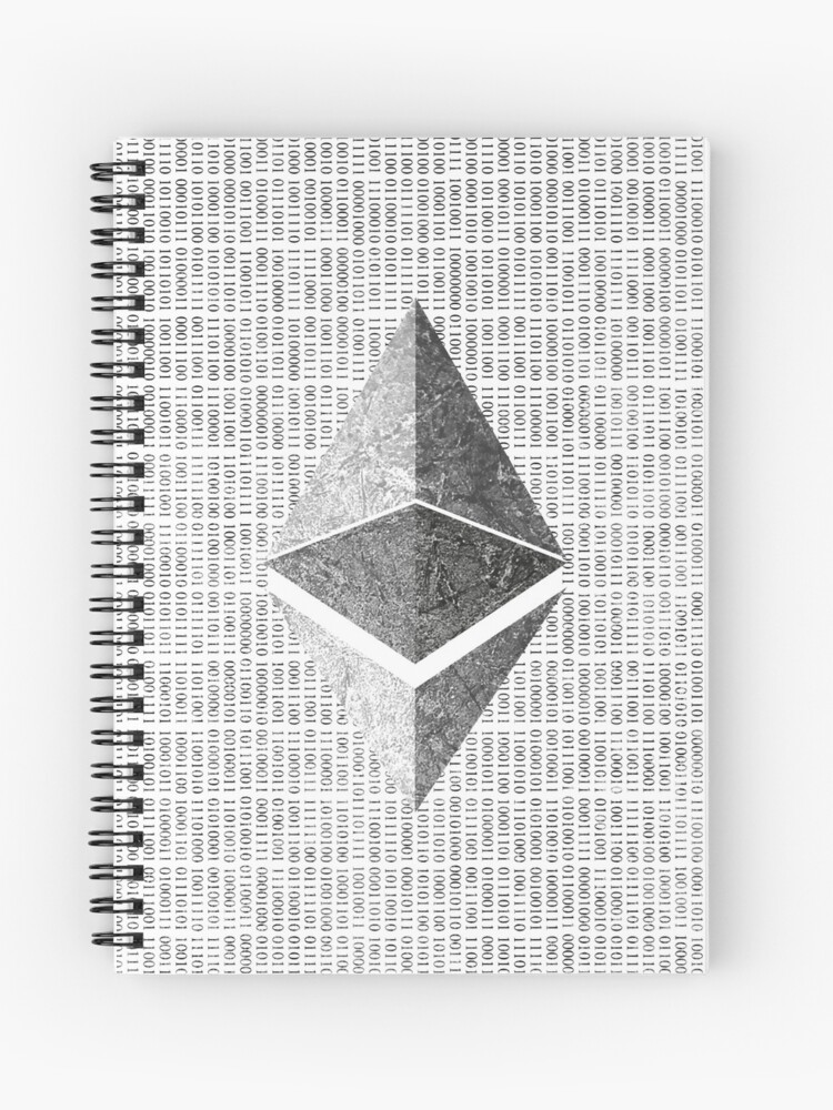 Thumbnail 1 of 3, Journal, Crypto Ethereum Binary Code ETH Crypto HODL designed and sold by DerNerd.