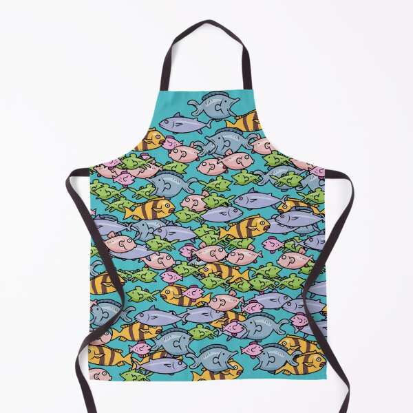 Item preview, Fish flock pattern underwater world designed and sold by Purple monkey.