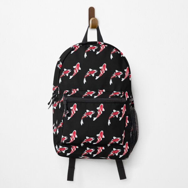 Item preview, Koi Fish | Kuhaku Showa Sanke | Koi Fish Design | Black Background designed and sold by Koiartsandus.