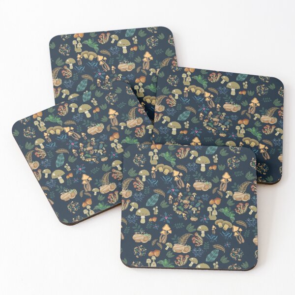 Item preview, Wild Autumn Lovely & Cute Elements on Dark Blue designed and sold by Gifty-Designs.