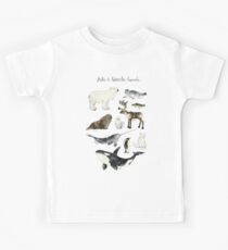 Arctic & Antarctic Animals Kids Tee