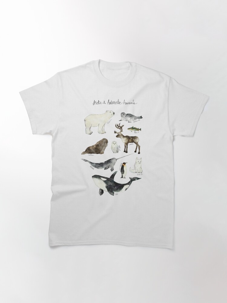 Alternate view of Arctic & Antarctic Animals Classic T-Shirt