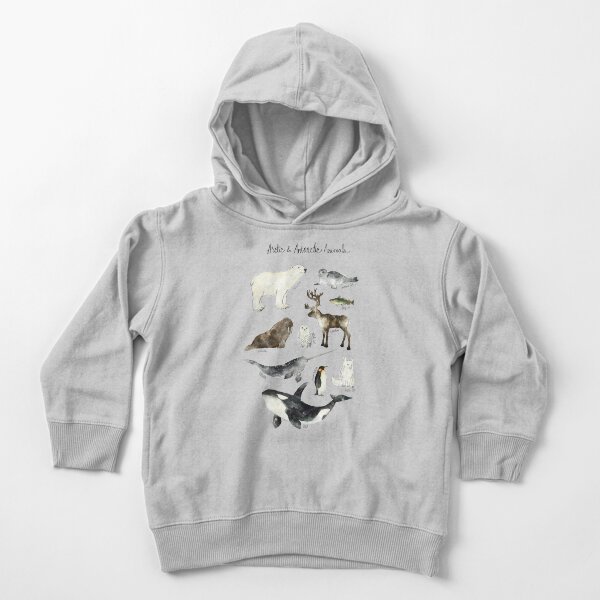 Arctic & Antarctic Animals Toddler Pullover Hoodie