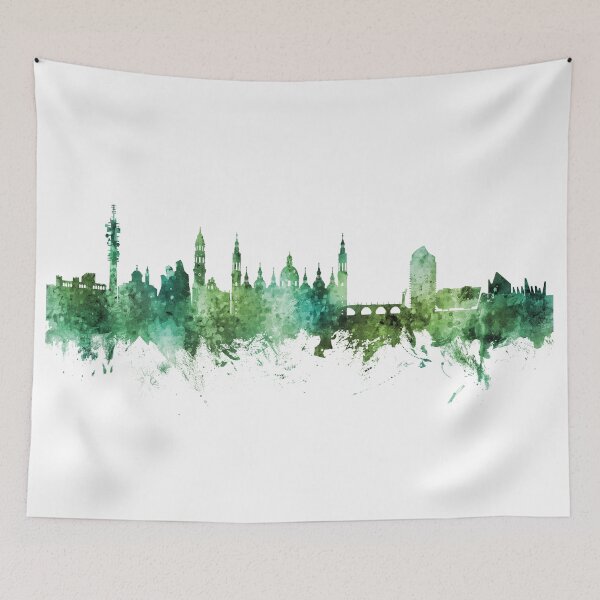 Item preview, Zaragoza Spain Skyline designed and sold by ArtPrints.