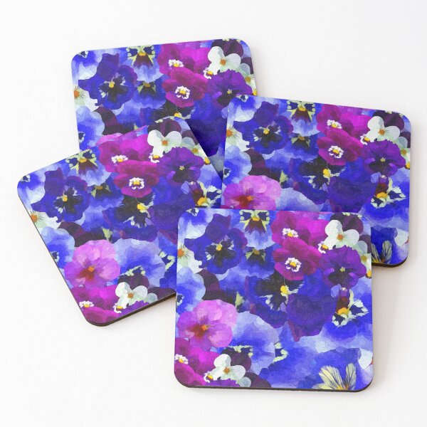 Item preview, Flowers of purple, blue and white designed and sold by Hurasham.